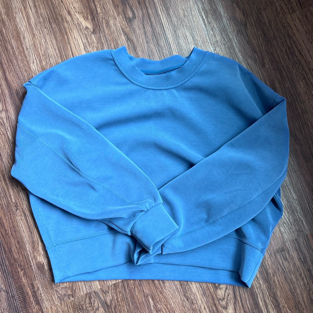 Lululemon softstream perfectly oversized cropped crew long sleeve sweatshirt